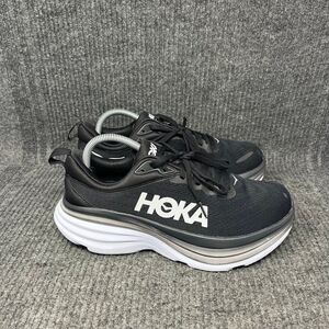 Hoka One One Bondi 8 Black White Athletic Running Shoes Men’s 9 D Beaters